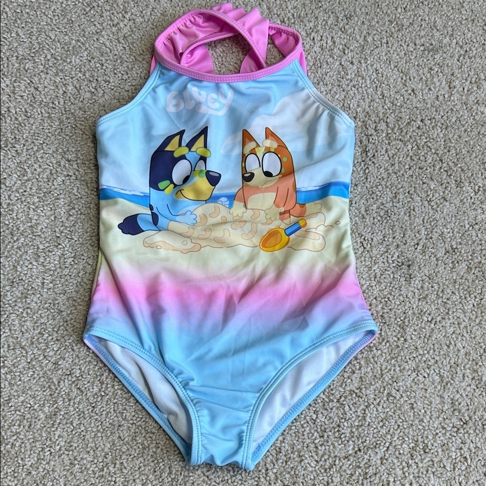 Girls, one piece, Bluey swimsuit